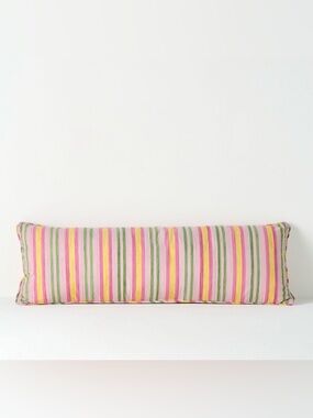 Anthropologie Jasmine Indoor/Outdoor Woven Stripe Pillow NWT